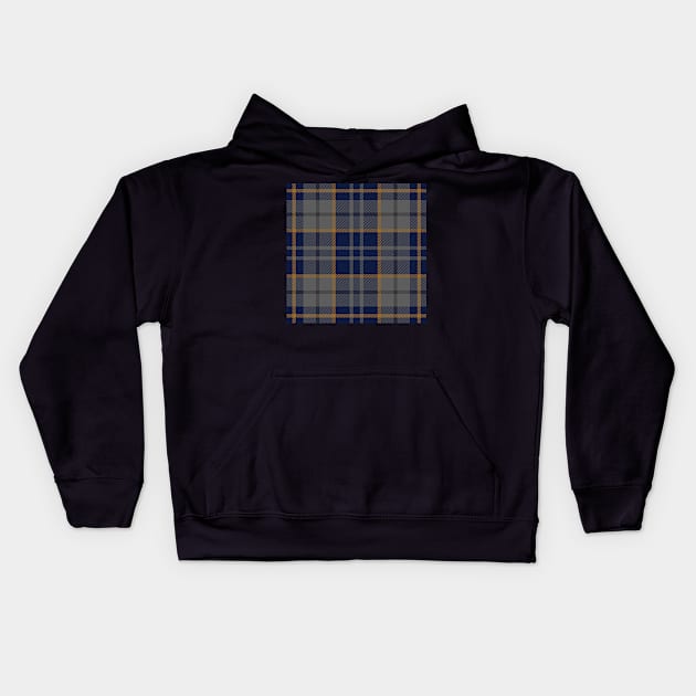 Raven Tartan Kids Hoodie by implexity